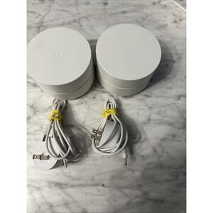 Google Mesh WiFi System Lot of 2 Routers GJ2CQ AC1200 Working